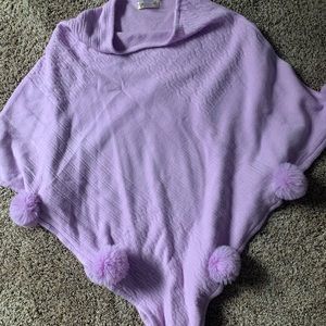 Lavender poncho